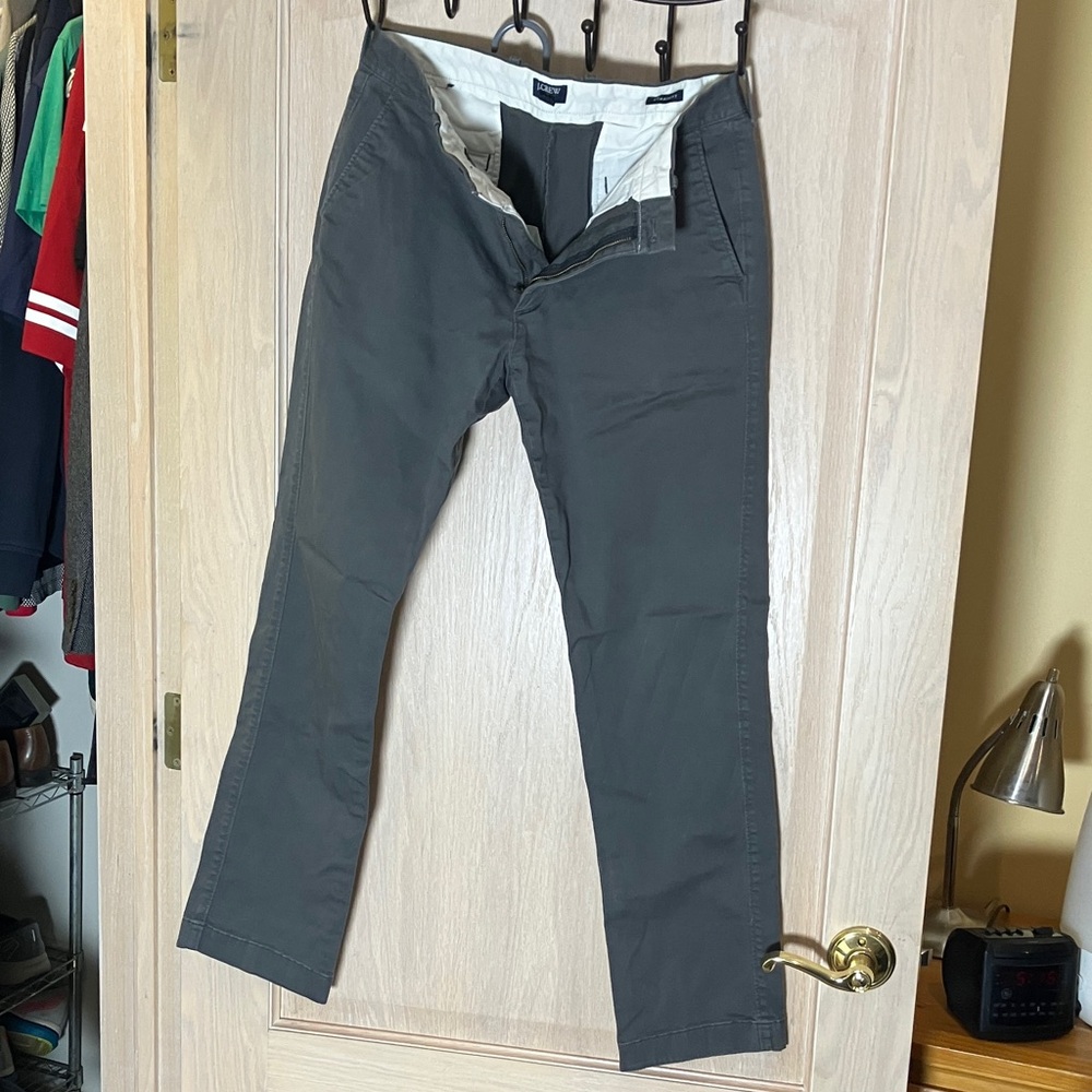 J. Crew Men's Charcoal Chinos